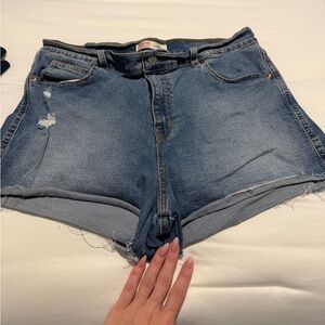 Levi Strauss High-Rise Denim Shorts